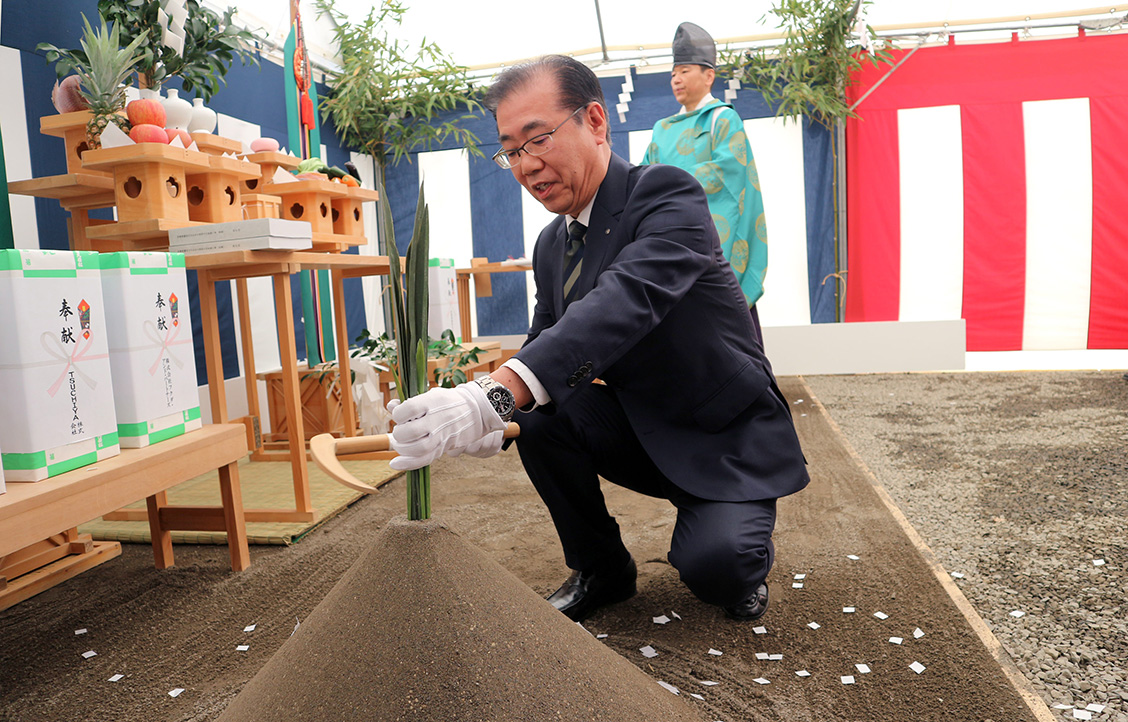 地鎮祭の様子